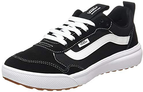 Vans Men's Range Exp Sneaker, Toile en Daim Noir et Blanc, 39 EU