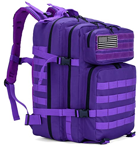 Long Keeper Military Tactical Backpack, 45L Army Large Backpack for Men Women, Molle Bug Out Bag Rucksack Daypack for Outdoor Hiking Camping Trekking