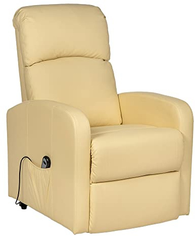 Gremium Poltrona Relax Elettrica Con Sistema Alzapersona, Reclinabile a Letto E Seduta Ergonomica In Tessuto Per Arredo Salotto, Soggiorno e Ufficio