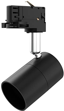 Mextronic Faretto LED a 3 fasi, nero (GU10), per sistema binario