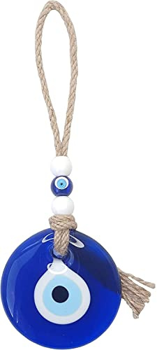 7-25cm Ojo Turco Azul, Amuleto, Protección, Adorno de Pared, Adorno de Puerta, Deseos de Buena Suerte, Decoración del hogar, Regalo de casa Nueva, Vidrio de Ojo Azul