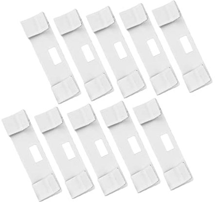 ORFOFE 10 Piezas Hoja de reemplazo de Pantalla Vertical Listones de reemplazo de persianas Clips para persianas Verticales fijador de pestañas ciegas pestañas ciegas Verticales Simple