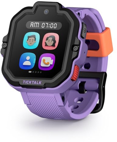 TickTalk 5 - Kids Smart Watch with GPS Tracker, Video Calling, SOS, & Parental Controls | Smartwatch with Free Music, Texting, Kid Phone Call and Text, Boys & Girls - 4G Smart Watch for Kids 3-12