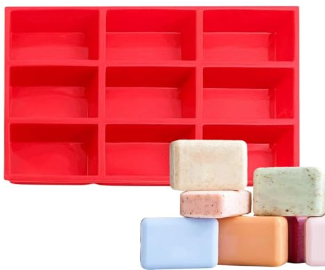 Teglie per pagnotta in silicone antiaderente, stampo da forno per pane a 9 cavità, piccola teglia per torte, pane, polpettone e padelle in silicone fatte in casa, Stampo per pane a 9 cavità, Stampo