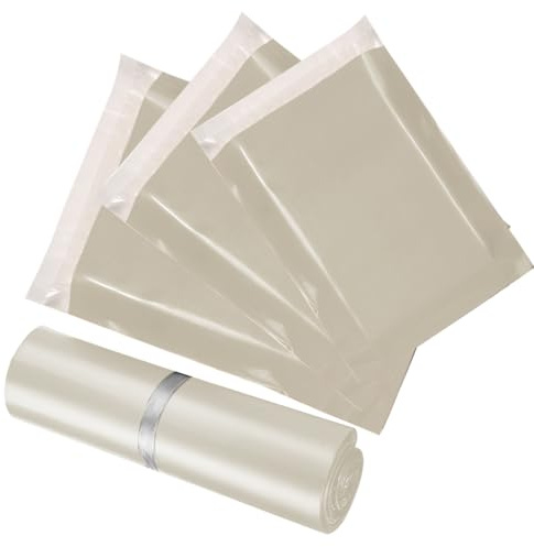 OUDQFCJ 30 Piezas bolsa exprés impermeable, Sobres para Ropa, para Embalaje, Diferentes Tamaños (20x30 cm, 25x35 cm, 35x45 cm) (Albaricoque)