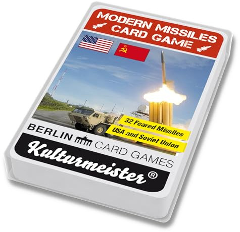 Kulturmeister Quartetto gioco di carte moderne armi da sterzo – 32 razzi temuti dagli Stati Uniti e dall'Unione Sovietica
