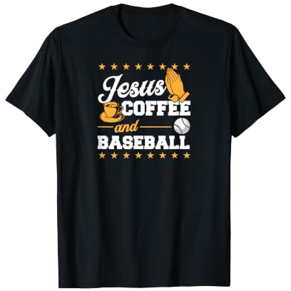 Jesus Coffee et Baseball T-Shirt