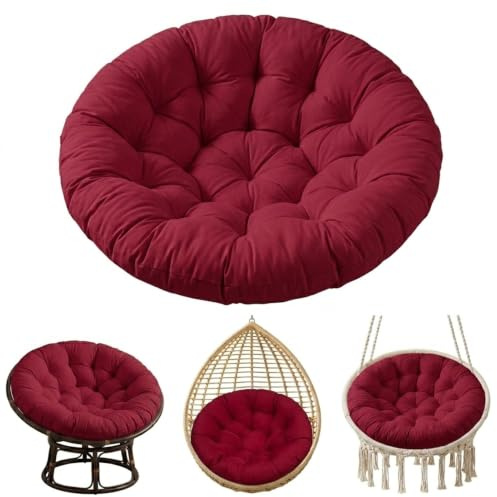 Papasan Cushion Circle Ersättningssittunderlägg för Rottingmöbler | Vattenavvisande, kraftig ramskyddskudde, perfekt för solrumsoaser och inomhusläshörnor