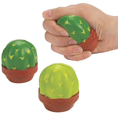 Fun Express Cactus Stress Toy - Toys - VBS Vacation Bible School Supplies/Decor - 12 Pieces
