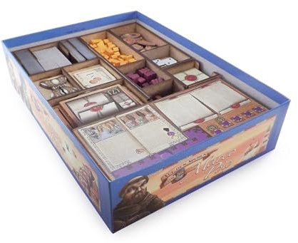 The Game Doctors Brettspiel Organizer kompatibel mit Auf den Spuren von Marco Polo und Erweiterungen Die Gefährten und Die neuen Charaktere