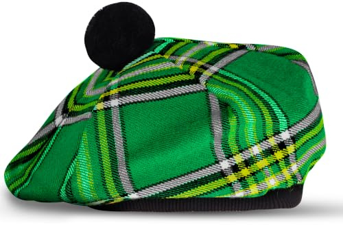 UMAM skotsk traditionell tam o' Shatner akryl ull tammy hatt platt hätta kilt många tartaner