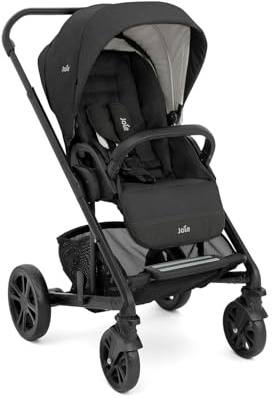 Joie - Chrome™ - Poussette Multimodale - Siège Réversible - Compatible Sièges Auto - Pliage Automatique - Suspension Tout-Terrain - Harnais 5 Points SoftTouch - Dès la naissance
