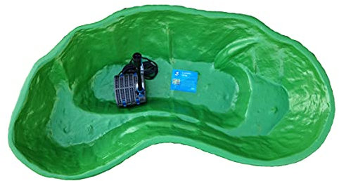 Giardini d'Acqua Laghetto Completo Kit MOD. Nemi + Filtro Interno Gda Uvc 1500 Stagno Artificiale 185 x 115 cm Pompa Inclusa Vasca Pesci Piante