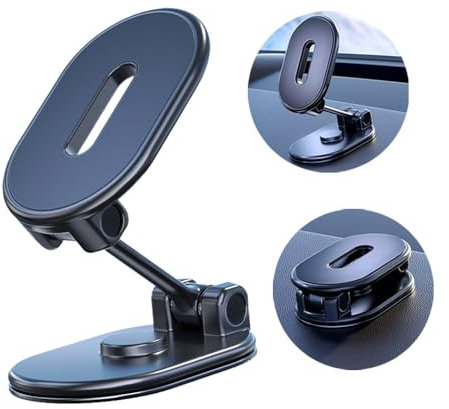 QUEMISS Porta Cellulare Auto Supproto Telefono Auto Adesivo Rotante Supporto Per Telefono Cellulare Applicare Per Console Centrale Compatibile Con Tutti Gli Smartphone