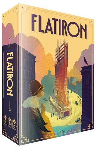 Ludonova | Flatiron | Board Game | Ages 12+ | 1-2 Players | 45+ Minutes Playing Time