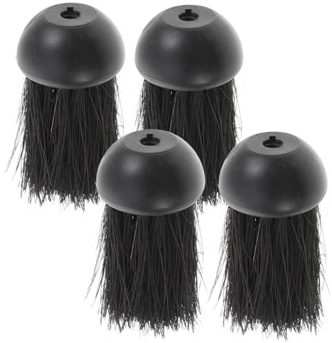 IMIKEYA 4pcs Fireplace Cleaning Brush Set Fireplace Broom and Hand Brush Soft Bristles for Ash Removal for Home and Kitchen Cleaning