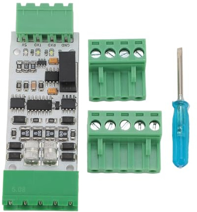 Ausla Module D'adaptation TTL vers RS485 avec Support RS422, Convertisseur Série UART Industriel avec Protection Contre Les Surtensions, Carte de Communication Alimentée en 5V