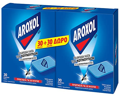 60 x Refill Tablets for Electric Plug Mosquito Repellent Insect killer Bite (and Tiger mosquito) - Suitable for All Types of Plugs