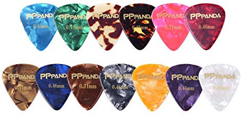 PPpanda Plektrum 20 Stück,Plektren Plectrum für Akustikgitarre, E-Guitar, Ukulele, Bass, Guitar Picks
