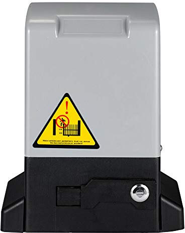 YILIKISS 750W Schiebetorantrieb, max. Torgewicht 2000kg, translatorischer Torantrieb Schiebetor automatischer Toröffner mit 2 Fernbedienungen 4m Zahnstange Infrarotsensor für Garagentor