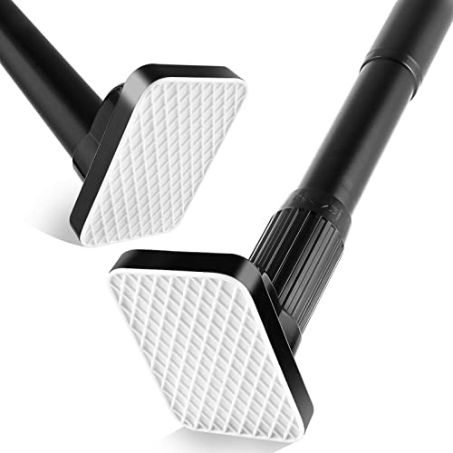Teleskopstange extra stark mit Schraubspannung – Gardinenstange & Kleiderstange ohne Bohren, 110–250 cm, Ø33 mm, hält bis zu 50 kg, für Vorhänge, Kleidung, Bad, Schrank, Nische, Fenster & Tür