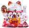 Nagoyuki 17,8 cm (7) Keramik Zeichen Katze Maneki Ornament Feng Shui Dekoration Schaukel Katze A