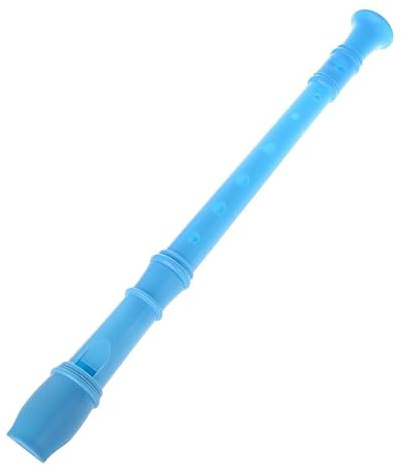 skola blockflöjt Sopranblockflöjt Med 8-håls Fingersättning Plastinstrument Musikal Sopranblockflöjt Lång Flöjt 8 Hål (Color : Blue)