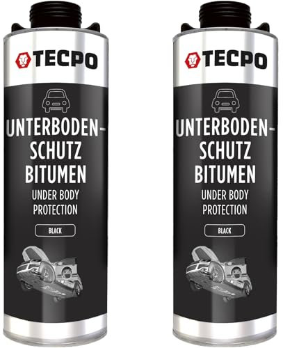 TECPO - Protezione per sottoscocca da 1 litro, per bitume, colore nero