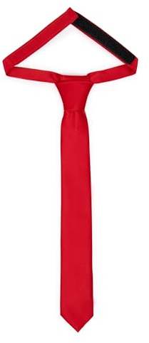Ladeheid Corbata para niños para chicos - Aspecto elegante mate, Pre-atada con cierre autoadherente, Perfecta para ocasiones especiales - Corbata de clip estilosa tamaño 31cm x 4cm TKM