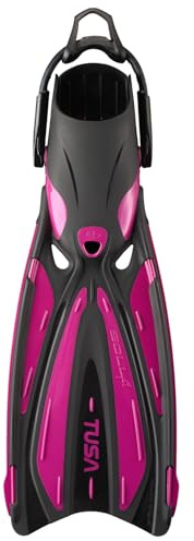 TUSA SF-0114 Solla Scuba Diving Fins with Bungee Strap, Small, Rose Pink