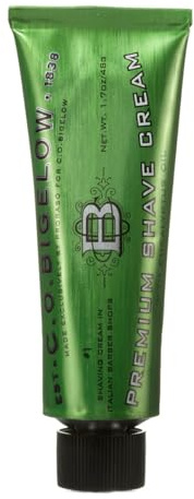 C.O. Bigelow Travel Shaving Cream, 1.7 oz Mens Shaving Cream with Eucalyptus Oil for Sensitive Skin & All Skin Types, Travel Size