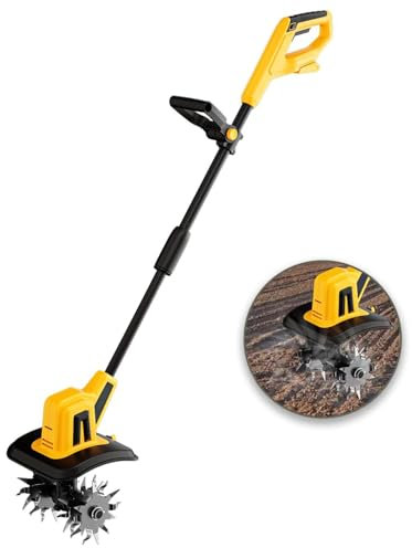 Motozappa Da Giardino Senza Fili, Per Batteria Max 20 V, Potente Coltivatore Elettrico Per Prato, Larghezza Di Lavoro 22 Cm, Profondità Di Lavorazione 16 Cm, Rimozione Delle Erbacce, Per Giardino, Ort