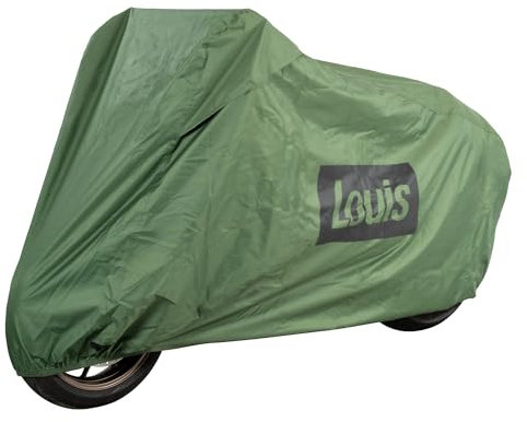 Louis Motorrad Abdeckplane Urban, Motorradabdeckung, Wasserabweisend, UV-stabilisiert, Frostbeständig, Reißfest, Lüftungsöffnungen, Kennzeichenfenster, Gummizüge, Variante M