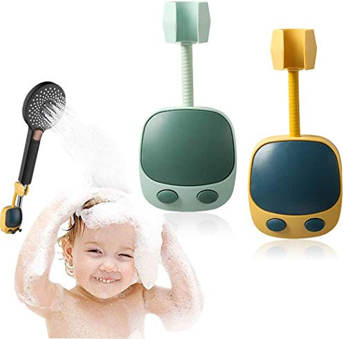 2 PCS Shower Head Holder, Upgrade Universal 360 Degree Adjustable Rotatable Shower Head Bracket,Removable No-Punching Shower Head Bracket Handheld Showerhead (Television)