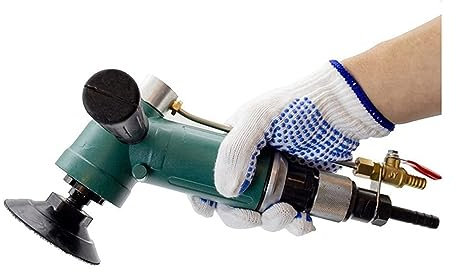 Amoladora húmeda Pulidores de piedra de aire húmedo Molinillos de agua neumáticos 10000RPM Lijadora húmeda accionada por aire for granito de piedra de hormigón Pulido más fácil, mejor y más rápido