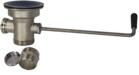 Drain Assembly: 2 in Overall Dia, 5 Body Ht, Pipe Brass, 59-0001, 40XC35
