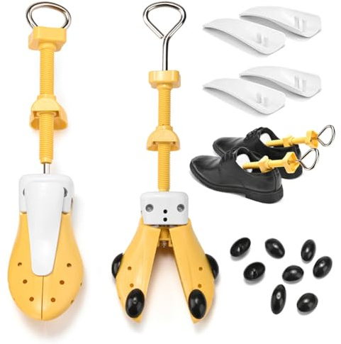 Skospännare, skostretch, 1 par skoblock 4-vägs stretch, hallux skosträckare, skor fortsätter, skosträckare böjskydd, höga klackar pomps skobreddare, stövelspännare ridstövlar, 40–47, 40