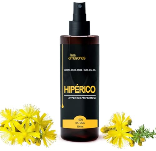 Huile de millepertuis 100 ml - 100% naturelle, macérée à l'huile végétale - Pour massages, soins de la peau et utilisation traditionnelle - Terra Amazonas