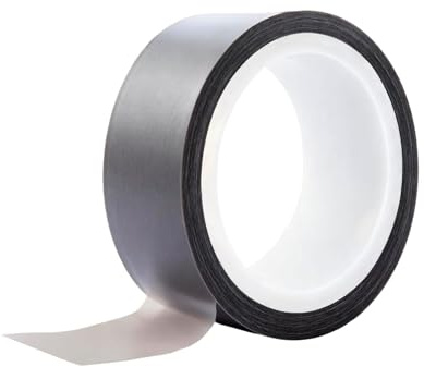 Nexlynk PTFE filmtejp 20 mm x 10 m 0,06 mm högtemperatur tejp, teflonband, värmebeständigt för puls, svetsmaskin, vakuumförpackare, elektrisk kabel, tråd, isolering, lågspänning, industri, grå