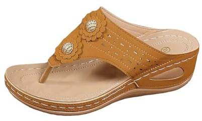 ZTFYKLIN Sandali Bassi Estivi Leggeri Ciabatte Da Spiaggia Con Tacco A Spillo Donna, Suola, Casual Fondo Infradito 39 Ragazzo (Yellow, 42) Estive Donna 34 38 Piscina Mare Stoffa Firmate Scarpe