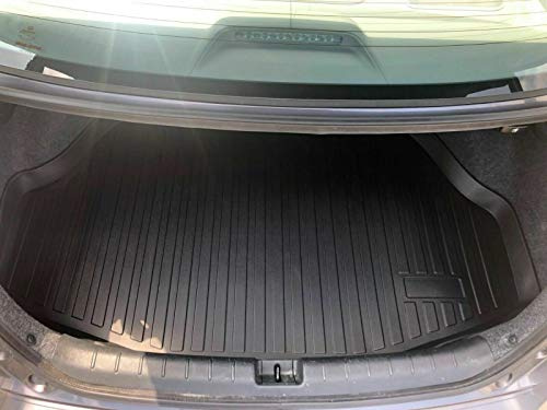 EACCESSORIES EA Cargo Liner - Trunk Mat for Honda Accord Sedan & Coupe 2013-2017 – Weather-Resistant Trunk Mats for Cars with Raised Lip – Non-Slip Car Trunk Mat Rubber – Laser Pre-Cut Design