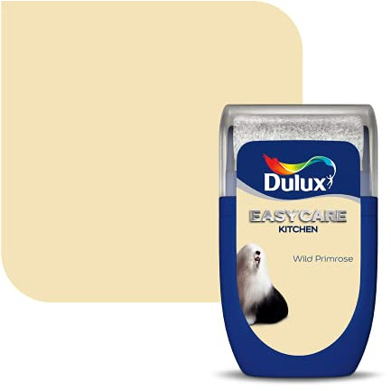 Dulux Easycare Kitchen Tester Paint, Wild Primrose, 30 ml