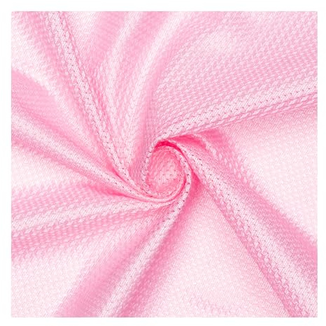 Pico Textiles 1 Yard - Baby Pink Polyester Micro Mesh Jersey Fabric - 60 Wide - Sold by The Yard - Small Holes - Durable Athletic Mesh Fabric for Sewing Soccer & Basketball Jerseys Uniforms