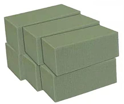 ASGRADO 12 pcs Espuma Floral para Arreglos Florales - Esponja para Flores Frescas - Esponja Plug In para Hacer Manualidades para Boda, Esponja Artificial Flor. (para Natural)