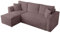 BROMARKT Ecksofa mit Schlaffunktion Sofa Cord Eckcouch mit Bettkasten Wohnzimmer Möbel TOP Couch DREI Sitzer Sofa Foldable Lazy 230x145x74 cm Altrosa