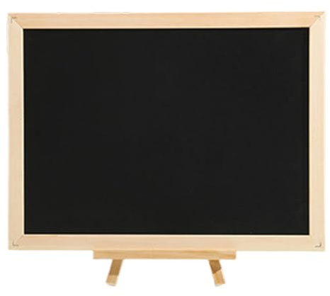 Tableau noir sur pied – Tableau noir double face avec chevalet – Tableau noir magnétique double face pour restaurant, mariage