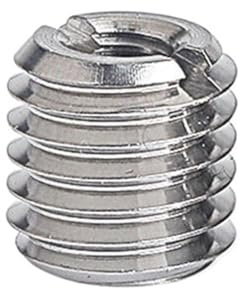 Tuerca reductora con manguito, Tuerca de conversión ranurada plateada M4 a M20 (paquete 10)(M8XM12X20X2PCS)