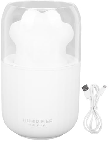 Bärbar liten luftfuktare USB personlig söt mini skrivbordsluftfuktare Cool Mist för Nattduksbord Vit