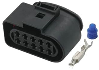 XIOKLM Connecteur de câble câblage, Prise Automatique à 10 Broches, 1J0973735 1J0 973 735, 493577-1 1813346-1 42121500, avec bornes et Joints(5pcs)