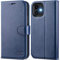 OCASE Handyhülle iPhone 12 Mini Hülle [Premium PU Leder] [Standfunktion] [Kartenfach] [Magnetverschluss] Lederhülle Klapphülle Etui RFID Schutzhülle Case Kompatibel für iPhone 12 Mini Blau